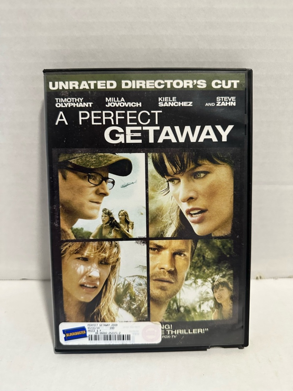 A Perfect Getaway Unrated Director's Cut DVD - Black